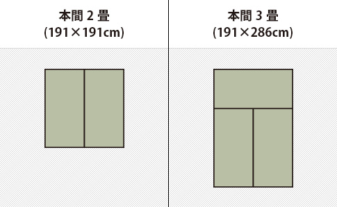 サイズで選ぶ カーペット クーカンネットショップ