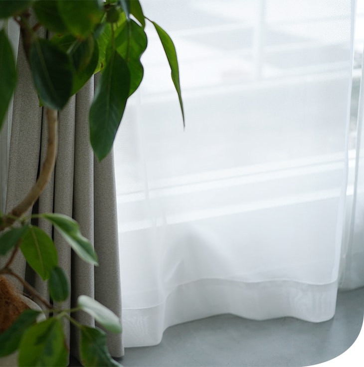 虫よけ UVカット ミラー レースカーテン カカノア