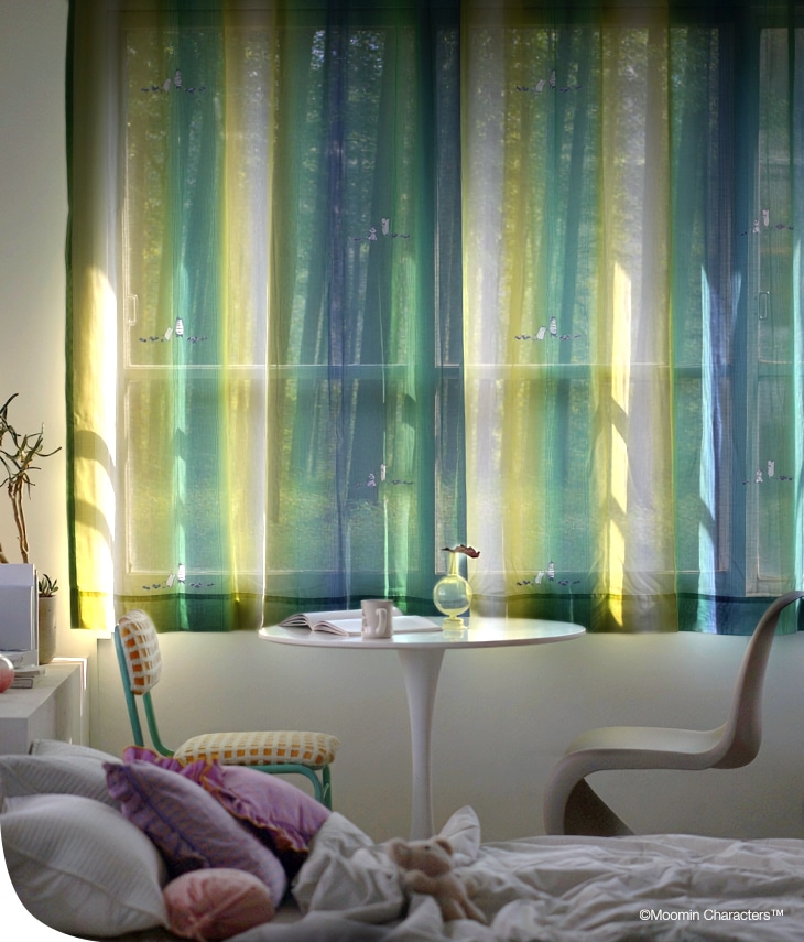 カーテン レース MOOMIN ムーミン オーロラボイル