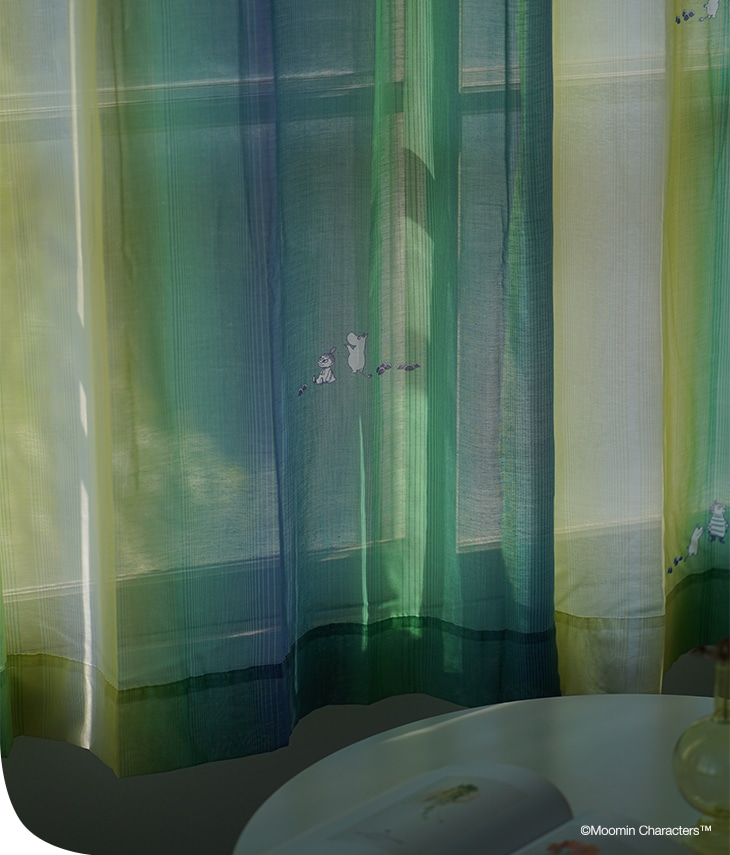 カーテン レース MOOMIN ムーミン オーロラボイル