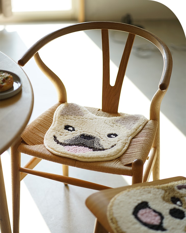 チェアパッド イヌカオ