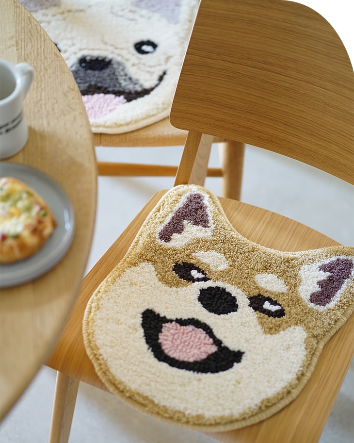 チェアパッド イヌカオ