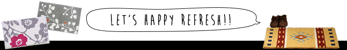 cucan(クーカン)のおしゃれな玄関マットでLet's Happy Refresh!!