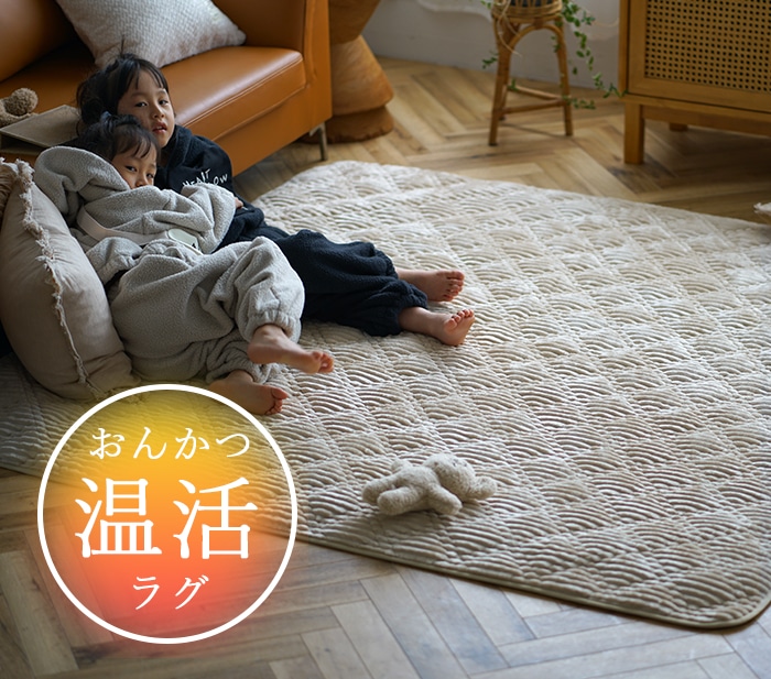 グラフェン 保温 5層構造 洗えるラグ コティキルト スミノエ