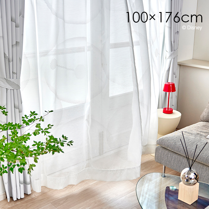 カーテン レース BIGHERO6/ベイマックスボイル (幅100×丈176cm)