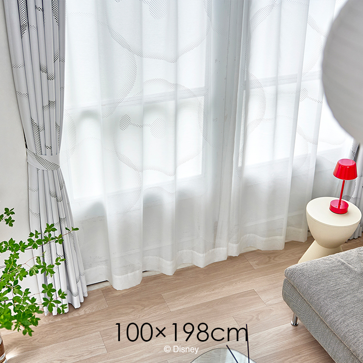 カーテン レース BIGHERO6/ベイマックスボイル (幅100×丈198cm)