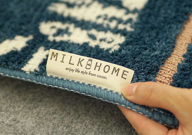 カフェスタイル おしゃれなキッチンマット MILKHOME ディティール画像