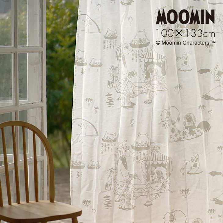 レースカーテン MOOMIN/ムーミン エピック (幅100×丈133cm)