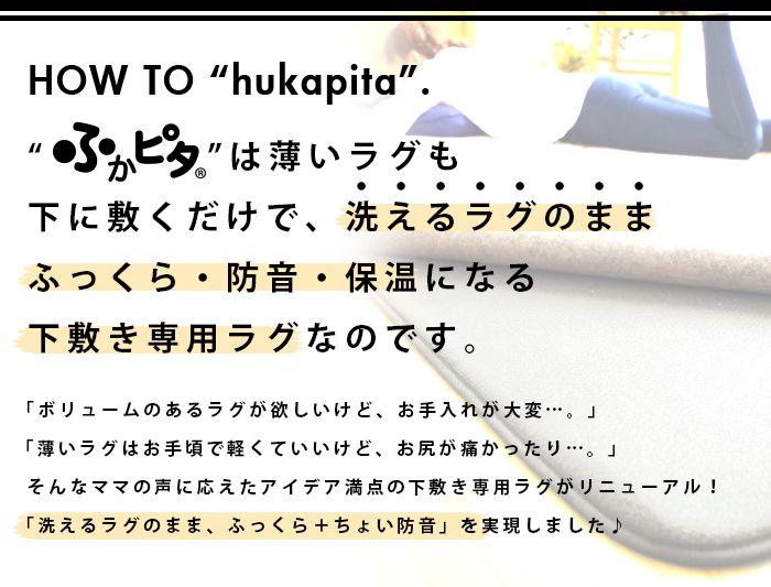 下敷き専用ラグ「ふかぴた」とは？