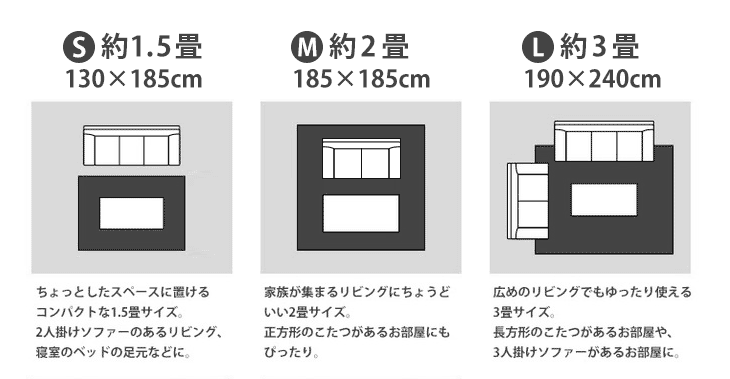 ヘリンボンラグ（190×240cm） おしゃれポイント