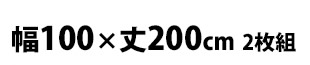 幅100×丈200cm 2枚組