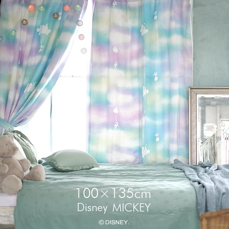 遮光カーテン MICKEY/ミッキー メロウ 幅100×丈135cm