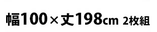 幅100×丈198cm 2枚組