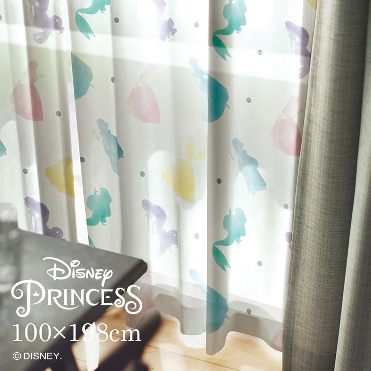 レース カーテン PRINCESS/プリンセス プリンセス(幅100×丈198cm)
