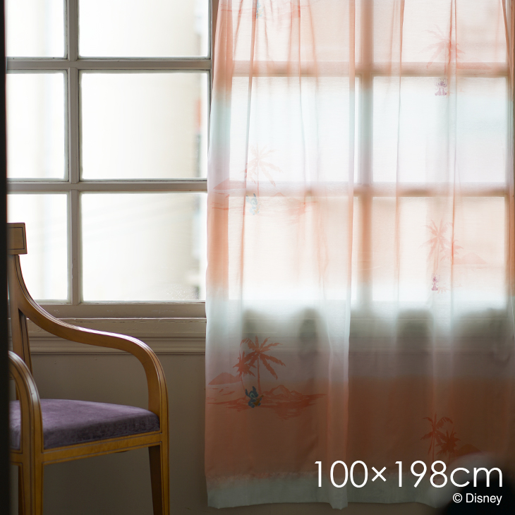 カーテン レース STITCH/サンセットボイル (幅100×丈198cm)