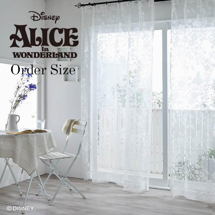 レース オーダーカーテン ALICE/Sweet flower voile スウィートフラワーボイル