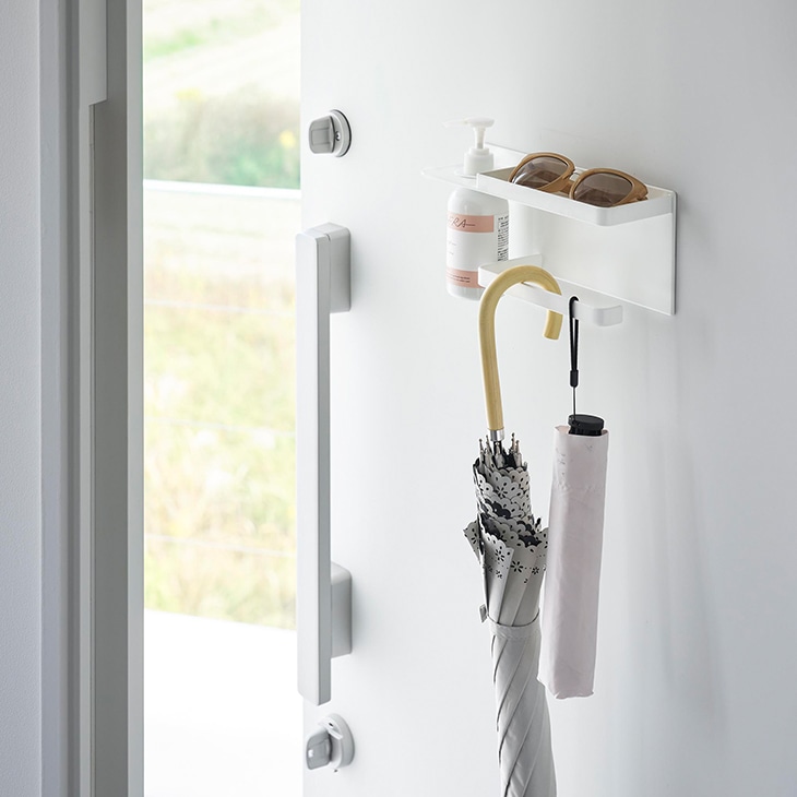 tower タワー マグネットＵＶ対策用品収納ホルダー (ホワイト)