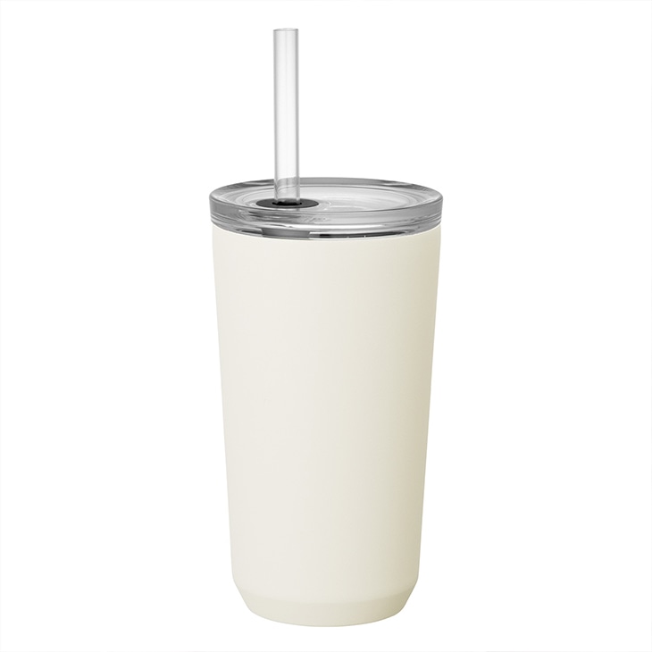 KINTO キントー トゥーゴータンブラー 480ml ストロー付き (ホワイト)