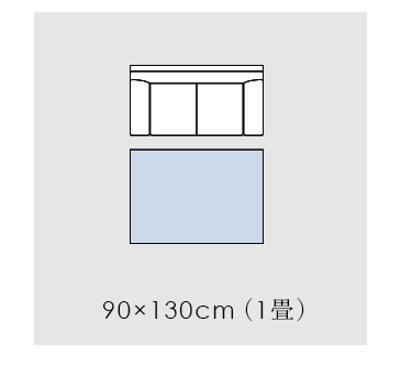 SSize 約1畳サイズ 90×130cm