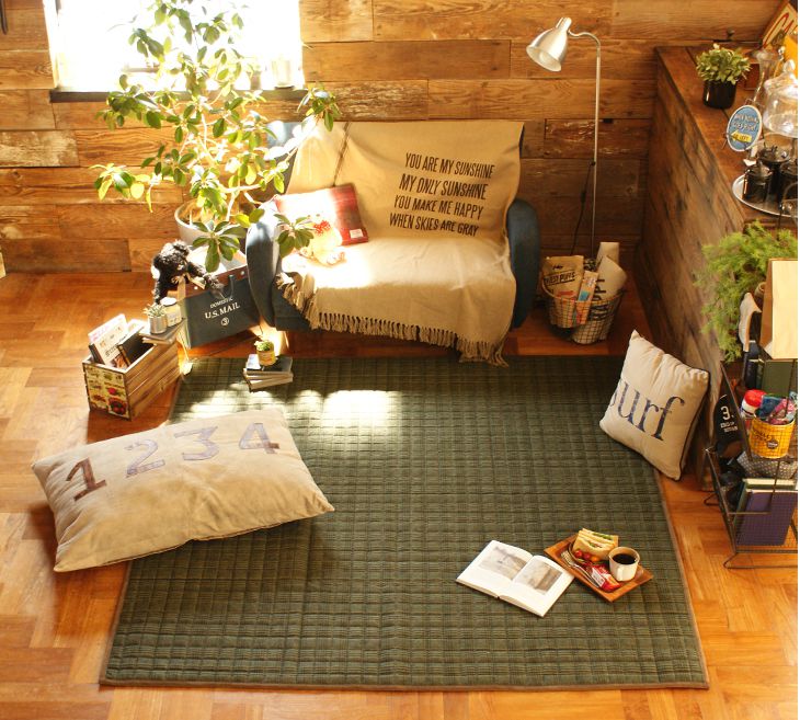 タズナフト チェックラグ（110×63cm）　ベニワレン タズナフト チェックラグ（110×63cm） ベニワレン 【公式通販】
